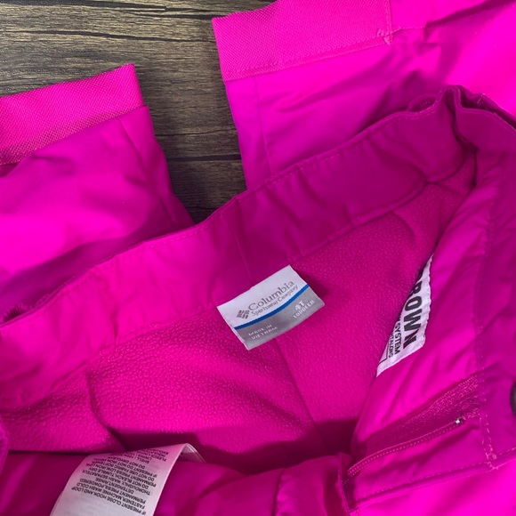 EUC Toddler Columbia ski/snow pants. Pink- size 4T - Picture 3 of 5